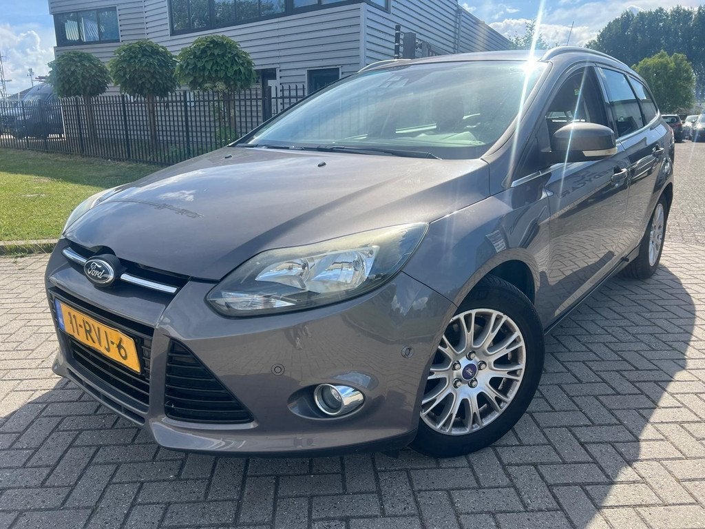 Ford Focus Wagon 1.6 EcoBoost Titanium Keyless Clima Cruise, Auto's, Gebruikt, Zwart, 4 cilinders, Origineel Nederlands