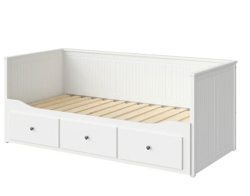 Ikea Hemnes bed/slaapbank, Ophalen, Verstelbaar, Eenpersoons, Wit