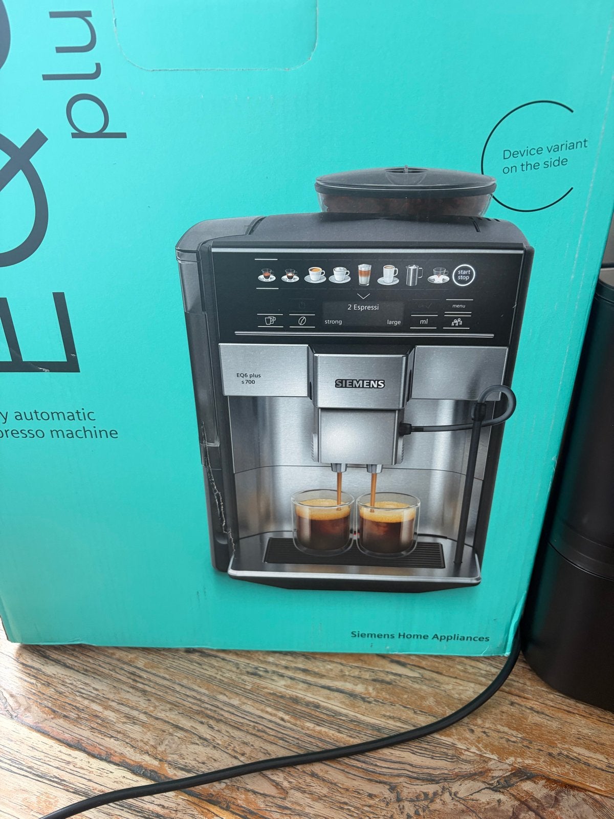Siemens EQ.6 Plus S100 volautomatische espressomachine, Witgoed en Apparatuur, Koffiezetapparaten, Ophalen, Afneembaar waterreservoir