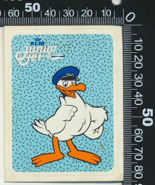 Sticker: KLM - Junior Jet (2), Verzamelen, Stickers, Verzenden, Zo goed als nieuw, Bedrijf of Vereniging