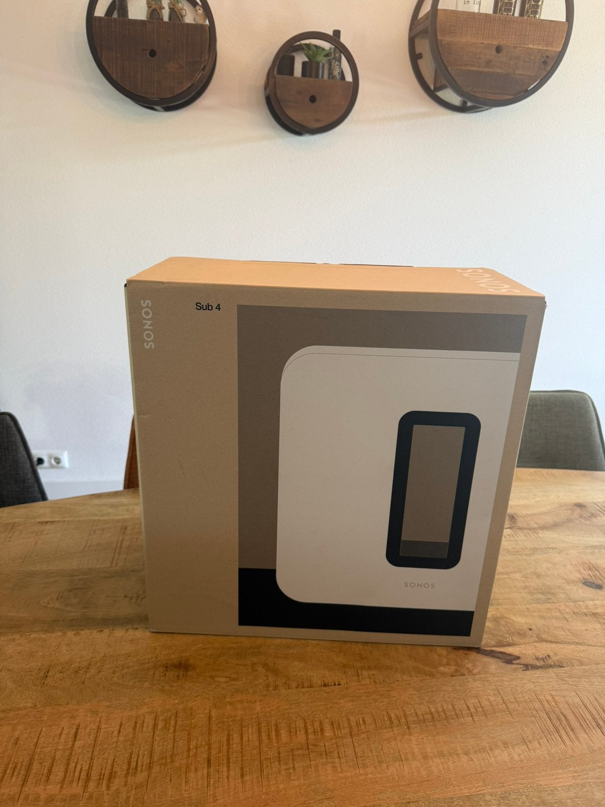 Sonos Sub 4 | Wit | Alleen de doos!, Audio, Tv en Foto, Luidsprekers, Subwoofer, Inclusief kabels, Nieuw, Sonos