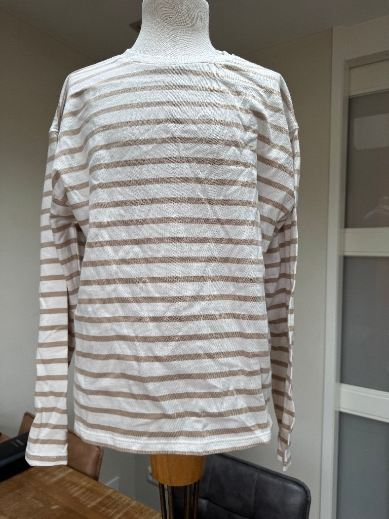 ZARA dun truitje crème lichtbruin nieuwstaat maat 152 DN, Kinderen en Baby's, Kinderkleding | Maat 152, Meisje, Ophalen of Verzenden