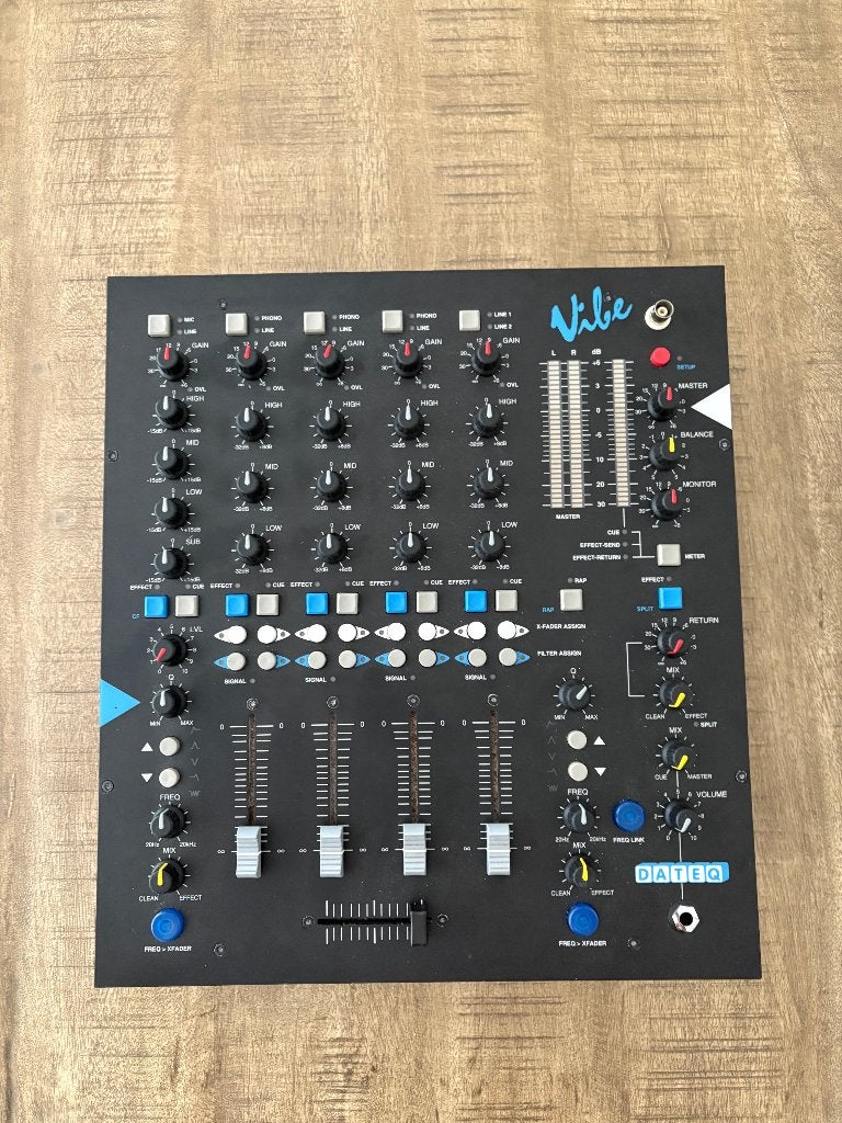 Dateq Vibe, Ophalen, Gebruikt, 5 tot 10 kanalen, Microfooningang