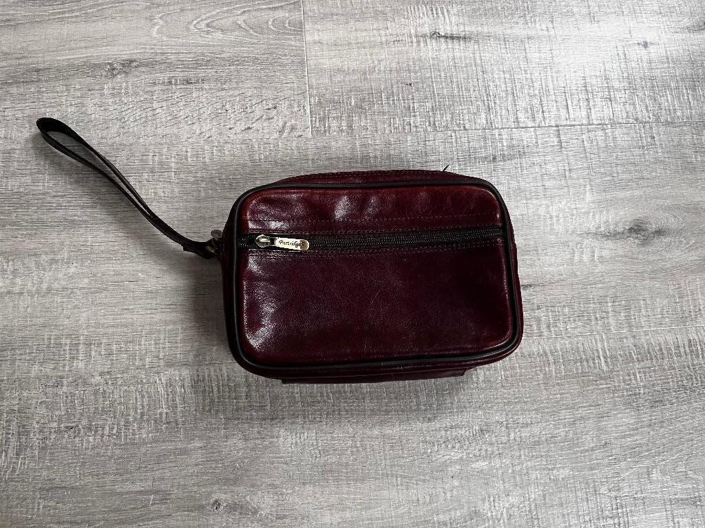 Partridge Polstas Heren Leer Leder 23x16 cm pols tas, 40 tot 60 cm, 30 cm of meer, Bruin, Minder dan 35 cm