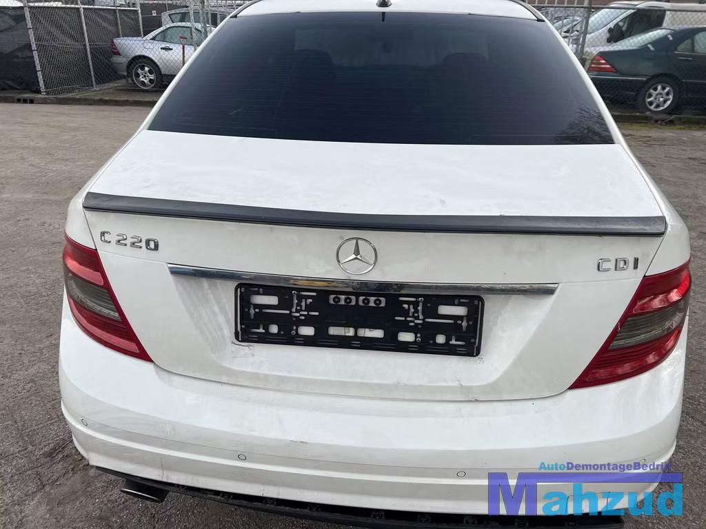 MERCEDES C KLASSE W204 WIT 650 achterklep 2007-2011, Gebruikt, Mercedes-Benz AG, Deur, Mercedes-Benz