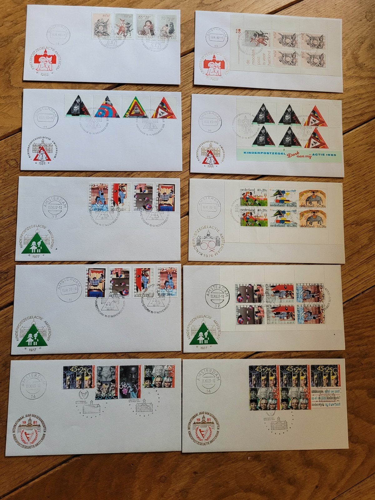 FDC kinderpostzegelactie, 67 stuks verzameling, Postzegels en Munten, Postzegels | Eerstedagenveloppen, Ophalen, Nederland