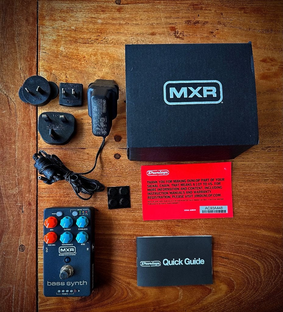MXR Bass Synth - MB301 inclusief Adapter, Muziek en Instrumenten, Effecten, Zo goed als nieuw, Chorus, Delay of Echo, Distortion, Overdrive of Fuzz