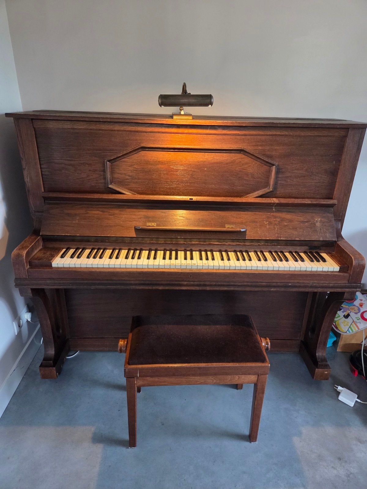 Functionerende antieke zeiter & winkelmann piano, Muziek en Instrumenten, Piano's, Ophalen
