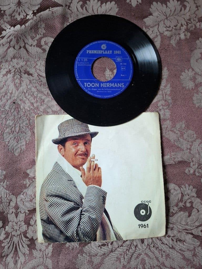 Vinyl single toon hermans 1961, Cd's en Dvd's, Vinyl Singles, Ophalen of Verzenden, Gebruikt, Nederlandstalig