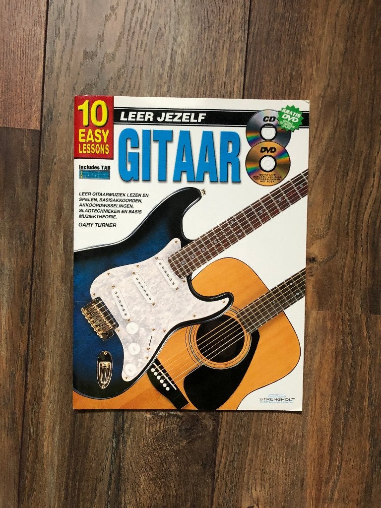 Leer jezelf Gitaar | met CD & DVD, Muziek en Instrumenten, Ophalen of Verzenden, Nieuw, Les of Cursus, Gitaar