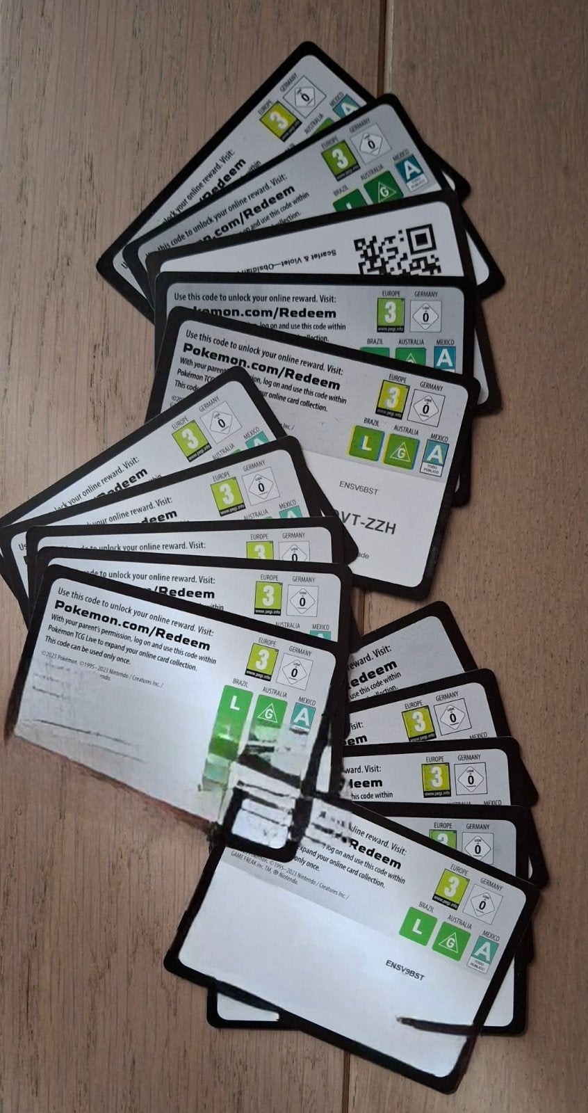 Pokémon TCG Live Codekaarten 14 stuks, Ophalen