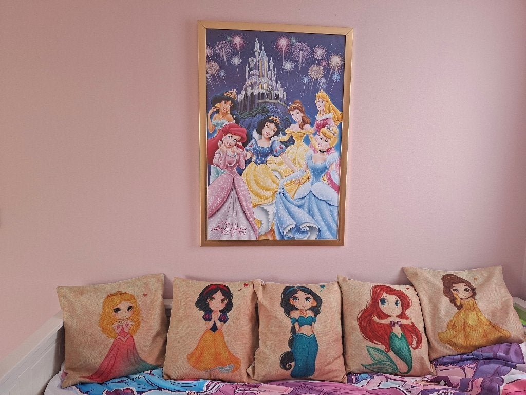 Kussens Disney prinsessen, Ophalen, Overige figuren, Zo goed als nieuw, Beeldje of Figuurtje
