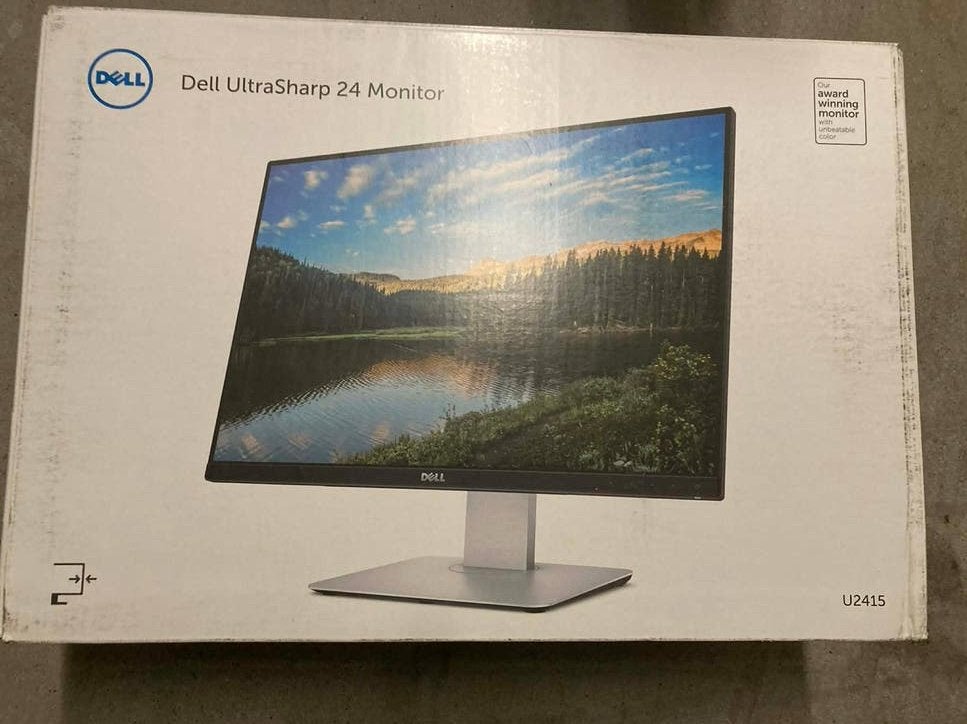 Dell UltraSharp U2415 Monitor - Perfect voor Thuiswerk, Ophalen, IPS, In hoogte verstelbaar, Zo goed als nieuw