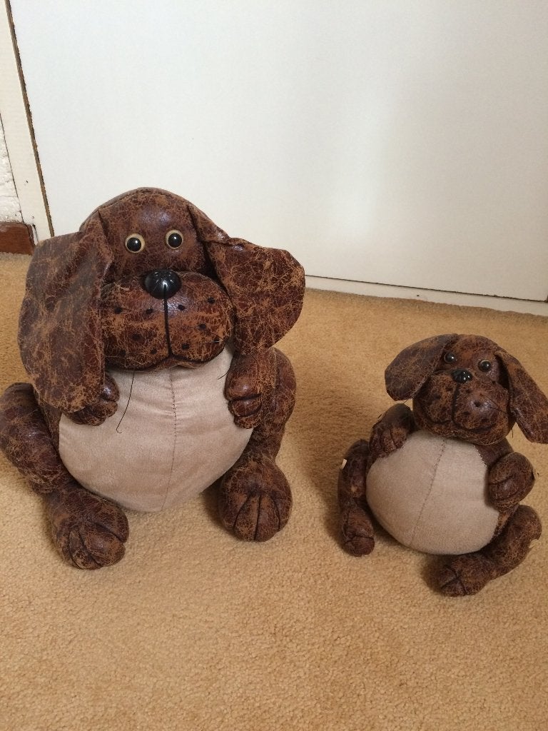 woondecoratie/deurstopper hond hondje hondjes, Overige stijlen, Ophalen of Verzenden, Zo goed als nieuw, Bruin