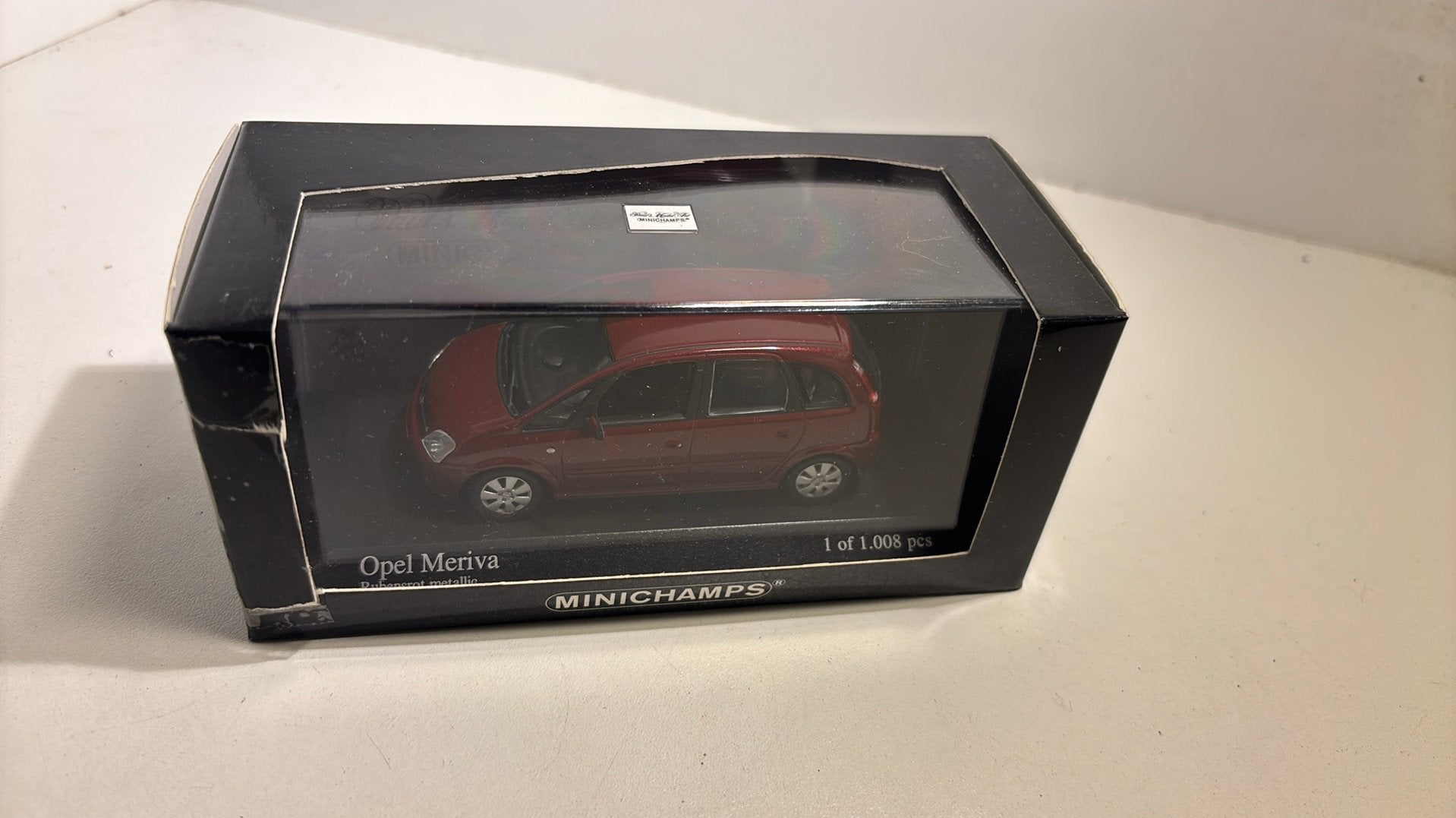 Opel meriva red minichamps 1.43, Auto, Ophalen of Verzenden, MiniChamps, A