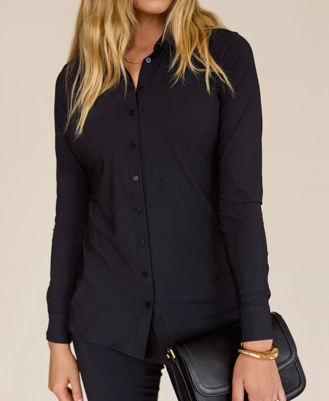 Studio anneloes poppy blouse XL zwart travelstof, Zwart, Maat 46/48 (XL) of groter, Ophalen of Verzenden, Zo goed als nieuw