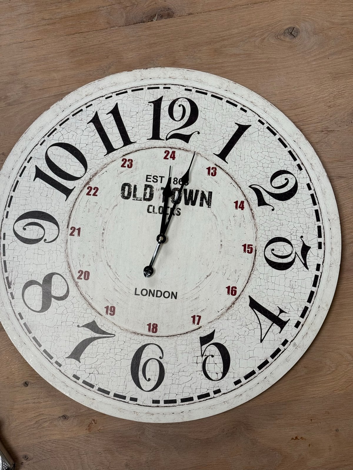 Grote wandklok 60 cm - Old Town Clocks London, Ophalen, Wandklok