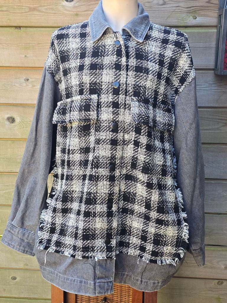 Zara dames Tweed Switch Jacket maat M, Maat 38/40 (M), Ophalen of Verzenden, Gedragen, Zara