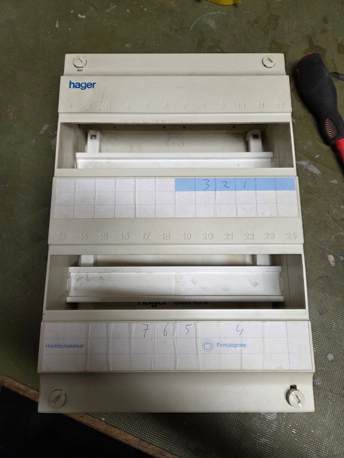 Hager Groepenkast B99/54X - Gebruikt, Ophalen of Verzenden, Gebruikt, Hager, Groepenkast