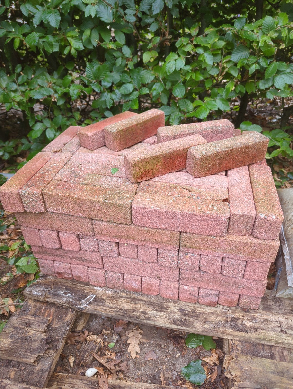 Gebruikte rode klinkers voor tuin of bestrating, Tuin en Terras, Ophalen, Gebruikt, Beton