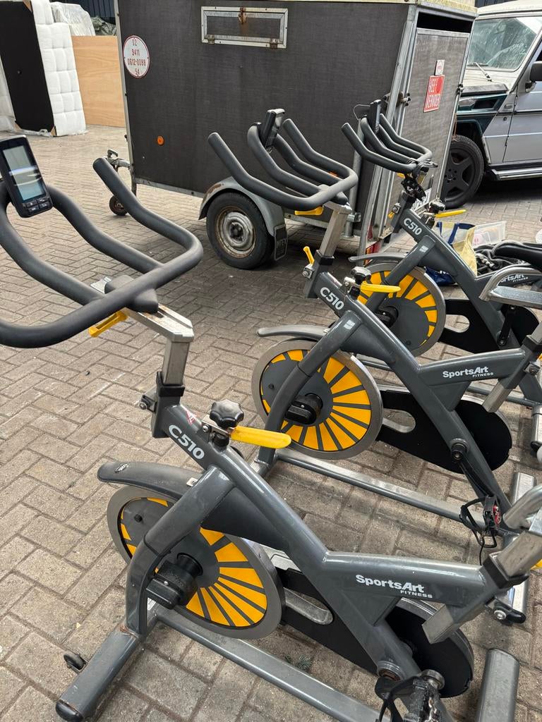 3x SportsArt Fitness C510 Spinningfietsen - Gebruikt, Ophalen of Verzenden, Gebruikt, Metaal, Spinningfiets