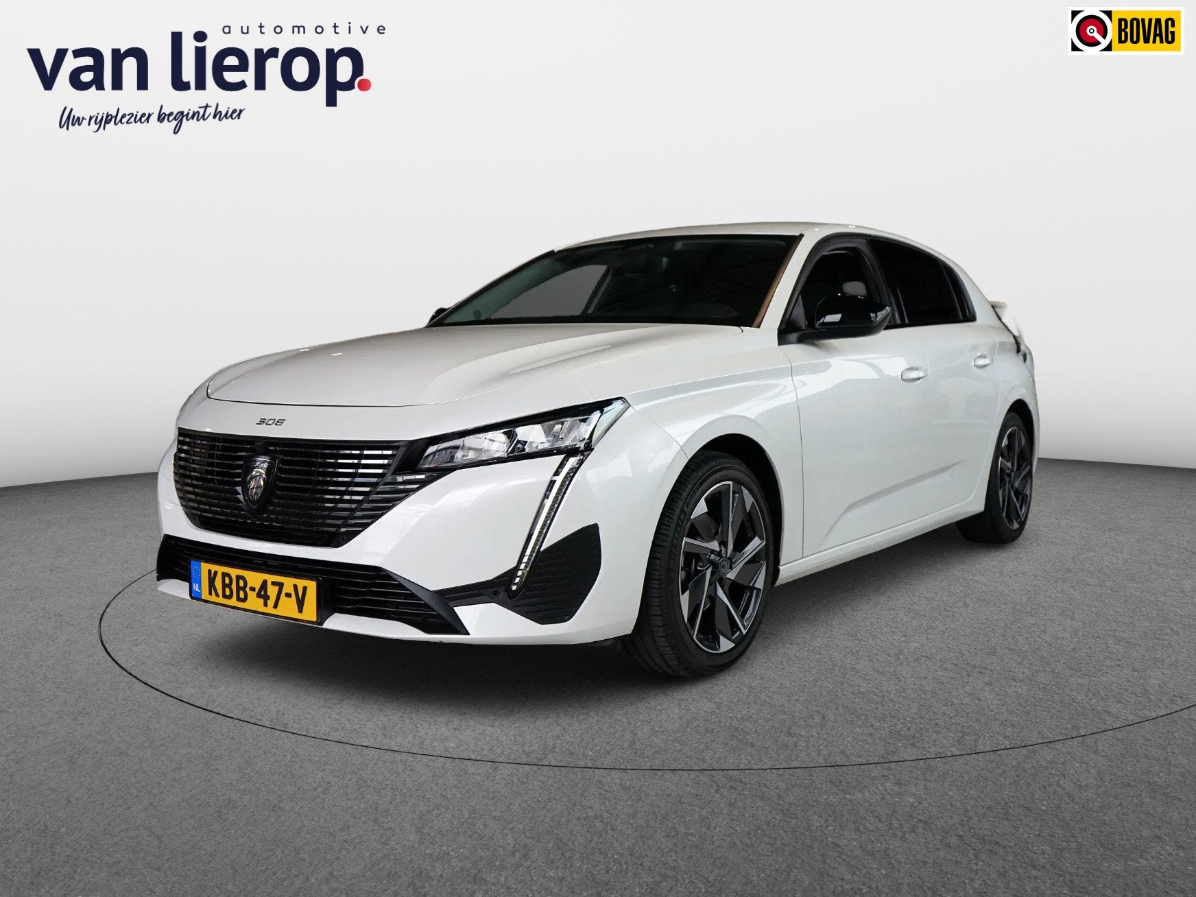 Peugeot 308 1.2 PureTech Allure Pack Business 2023 | CAMERA, Auto's, 1263 kg, Gebruikt, 1199 cc, Leder en Stof