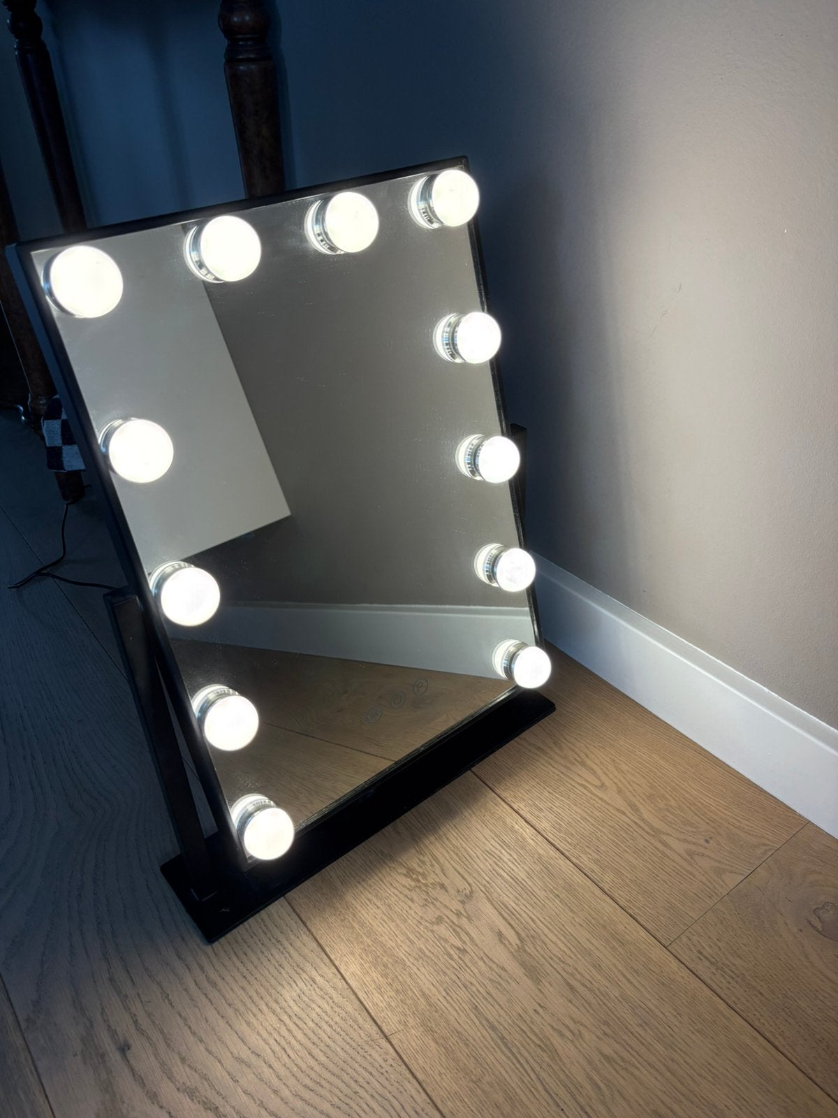 Make up spiegel met verlichting 30x40 cm, Huis en Inrichting, Woonaccessoires | Spiegels, Ophalen, Minder dan 50 cm, Zo goed als nieuw