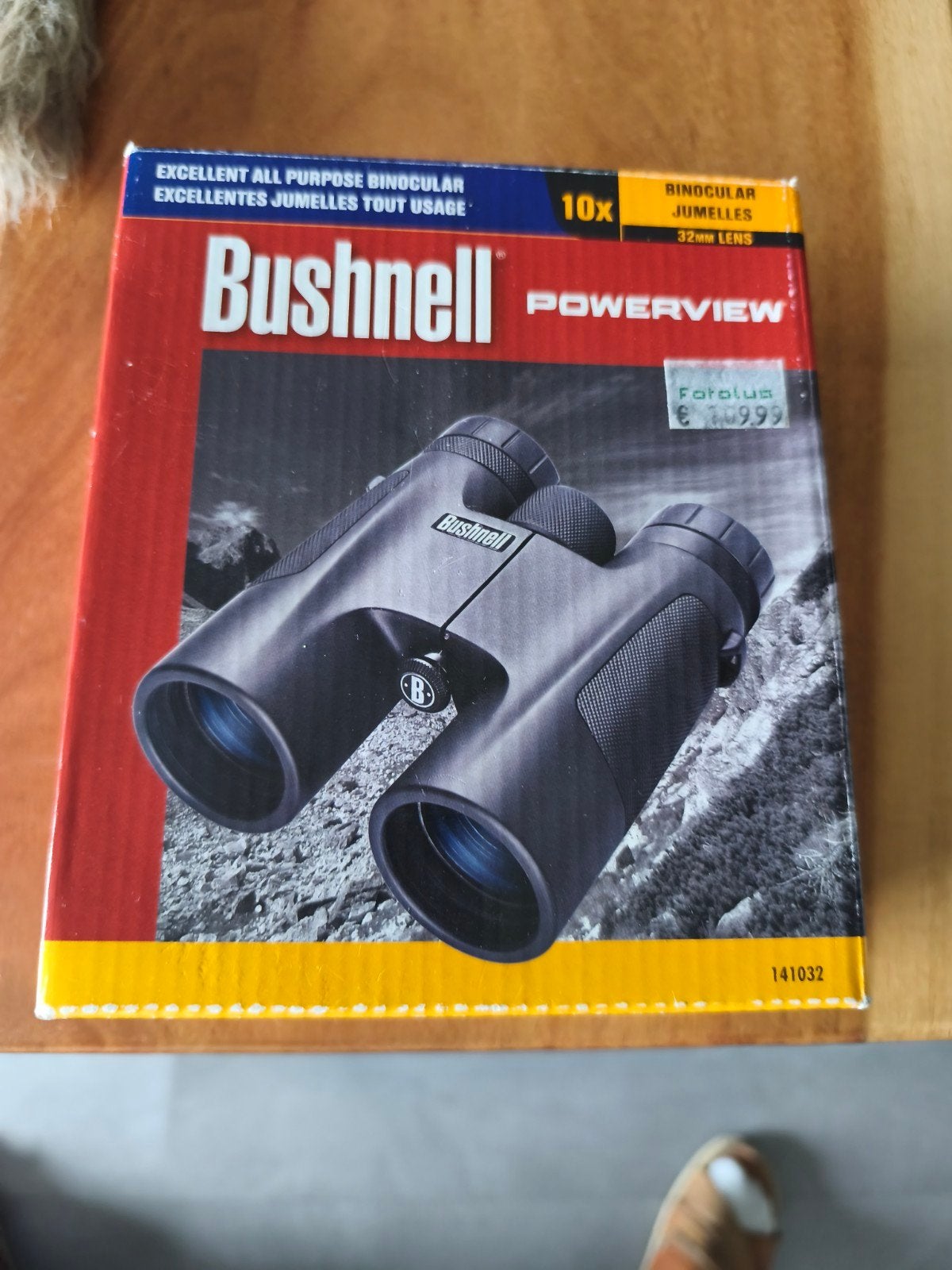 Bushnell Powerview 10x32 verrekijker - Nieuwstaat, Dakkant (recht), Ophalen of Verzenden, Zo goed als nieuw, 8 tot 12x