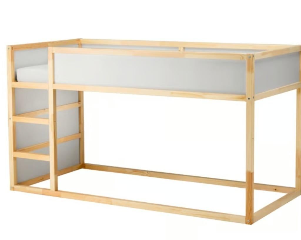 Bed, Ophalen, Gebruikt, Eenpersoons, Wit