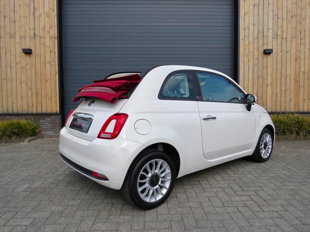 Fiat 500 C 0.9 TwinAir Turbo Pop automaat cabrio *Airco, Stof, Gebruikt, Cabriolet, Wit