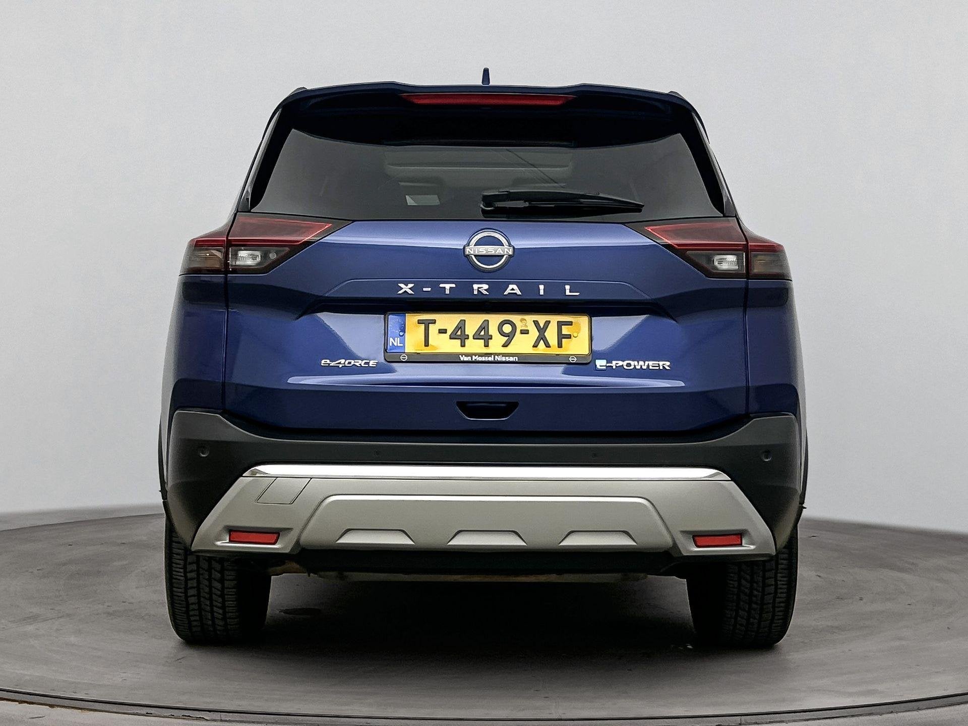 Nissan X-Trail 1.5 e-4orce Tekna 4WD 7p. | Zonnedak | Cold P, Auto's, Nissan, Automaat, 1497 cc, Gebruikt, Blauw