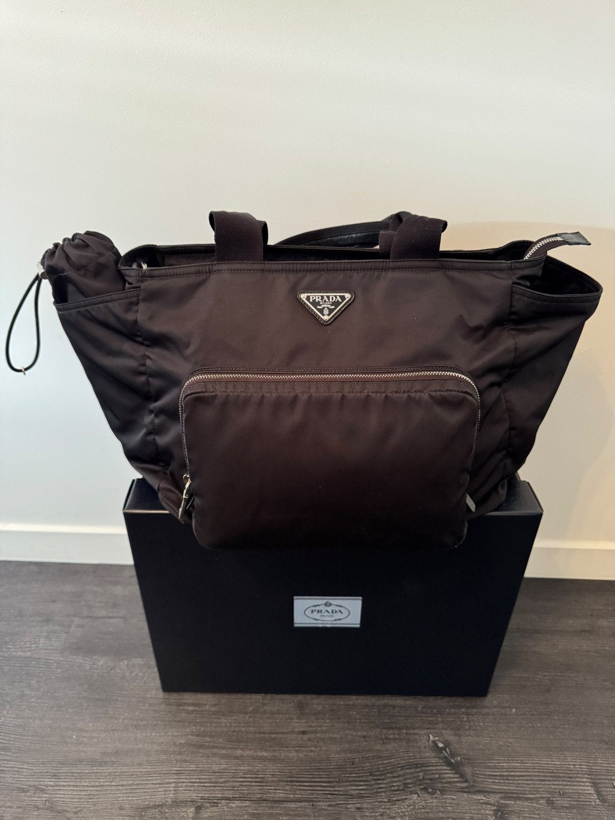 Prada luiertas zwart, Ophalen of Verzenden, Zo goed als nieuw, Zwart, Overige typen
