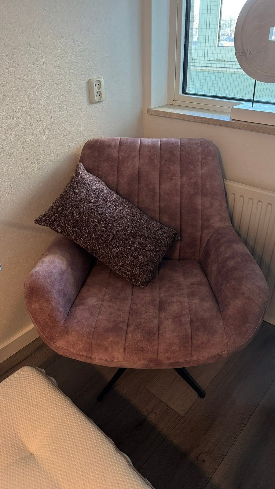 Fauteuil, Minder dan 75 cm, Ophalen of Verzenden, Zo goed als nieuw, Stof