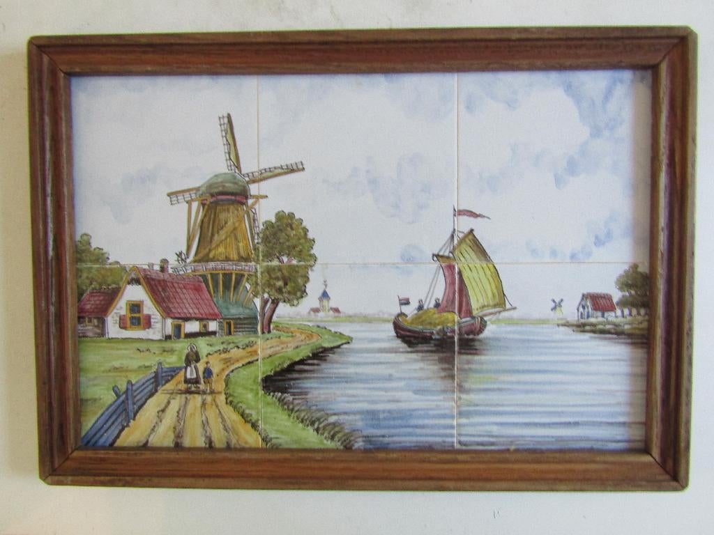 een leuk tegeltableautje van west raven, Ophalen of Verzenden