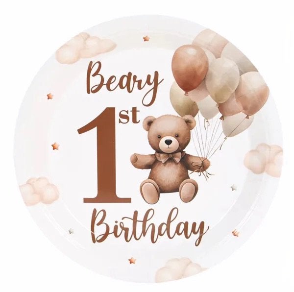 Party set Sweet Bear 40-delig, Versiering, Verjaardag, Nieuw, Ophalen of Verzenden