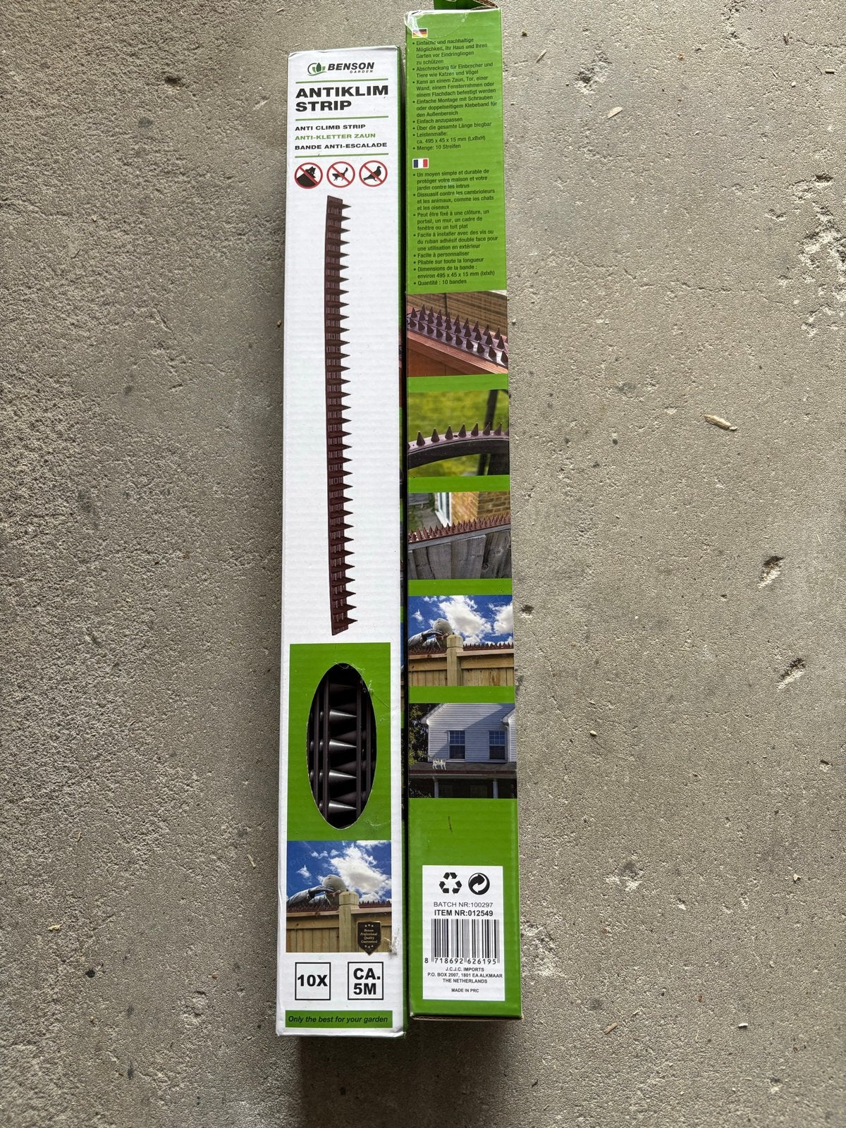 Benson Antiklim Strip - 2x 10 stuks ca 10 meter, Ophalen, Nieuw, Kunststof, Tuinhek
