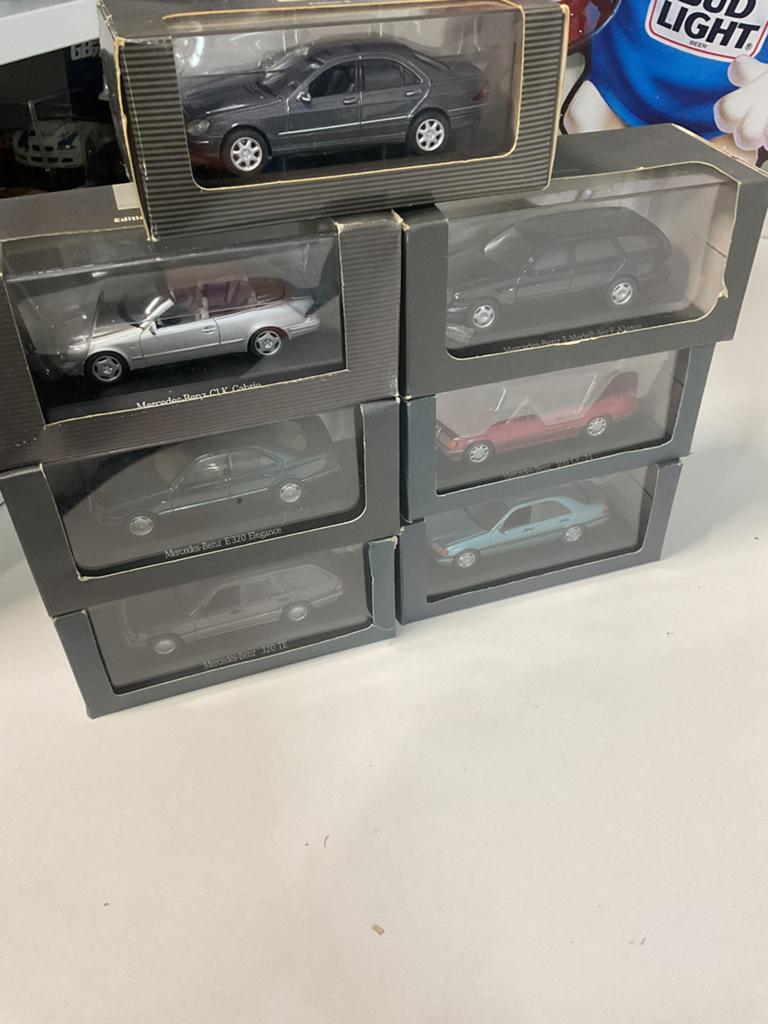 7x Mercedes-Benz Official Dealer Factory 1:43 models nieuw, Hobby en Vrije tijd, Modelauto's | 1:18, Ophalen, Nieuw, Auto, Overige merken