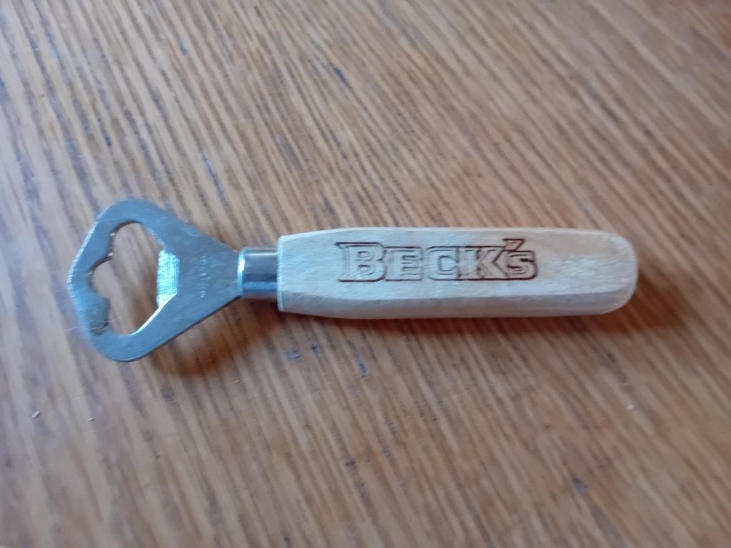 Beck's flesopener '50 - '60 Vintage, Ophalen of Verzenden, Gebruikt, Flesopener, Overige merken