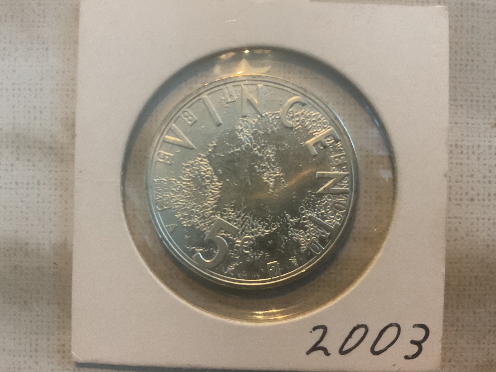 Vincent van gogh 5 euromunt 2003 zilver, Verzenden, Overige landen, 5 euro, Zilver