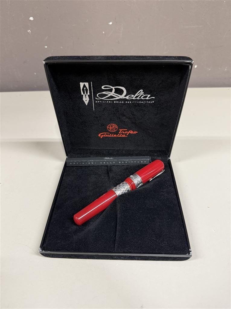 Alfa Romeo Delta Trofeo Giulia balpen rood met sterling zilv, Ophalen of Verzenden, Zo goed als nieuw, Auto's