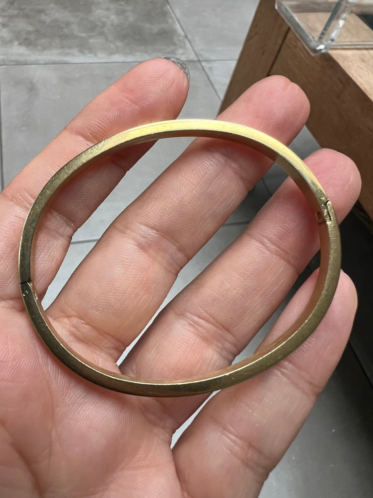 MY JEWELLERY GOUDEN SLAVENARMBAND ARMBAND MET HARTJES, Ophalen of Verzenden, Zo goed als nieuw, Staal