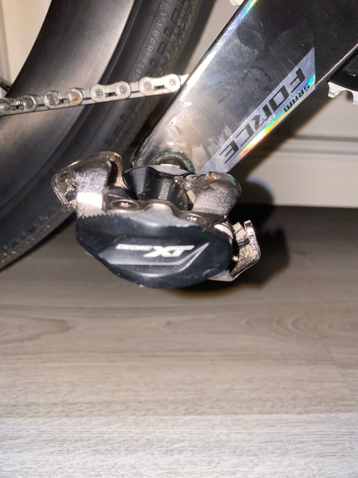 Shimano Deore XT SPD Pedalen, Gebruikt, Aluminium, Mountainbike, Ophalen