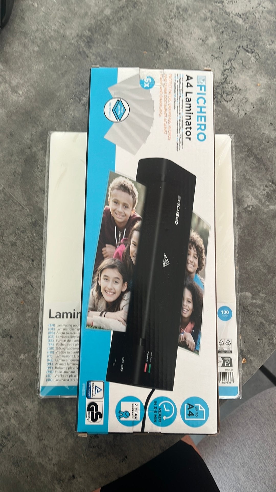 Lamineermachine met lamineerspul, Ophalen, Zo goed als nieuw