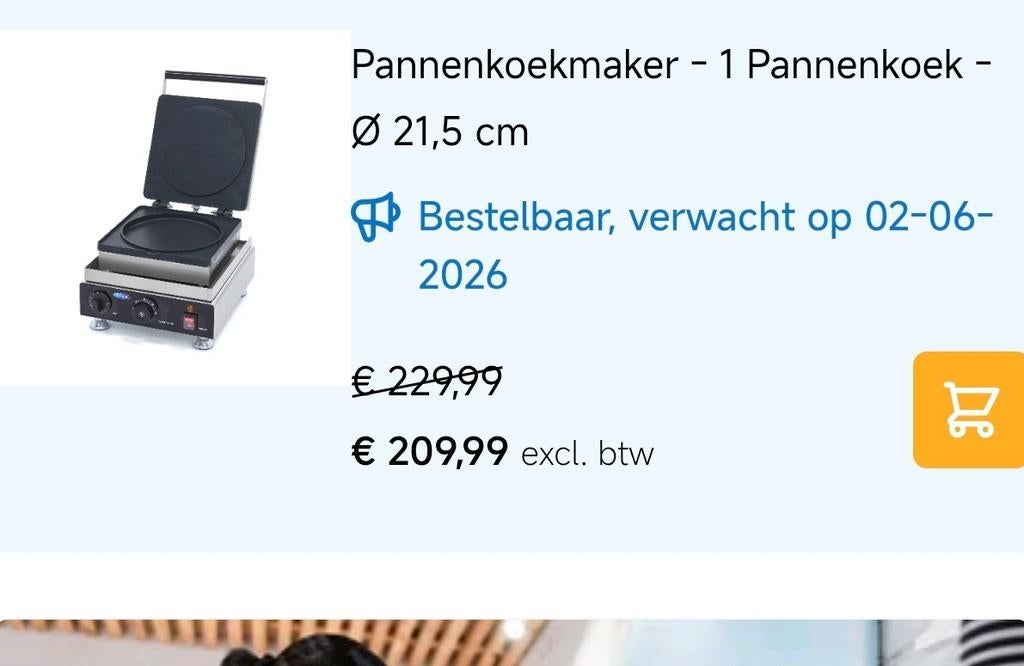 Maxima Pannenkoekmaker - Nieuw in doos, Witgoed en Apparatuur, Ophalen of Verzenden, Nieuw