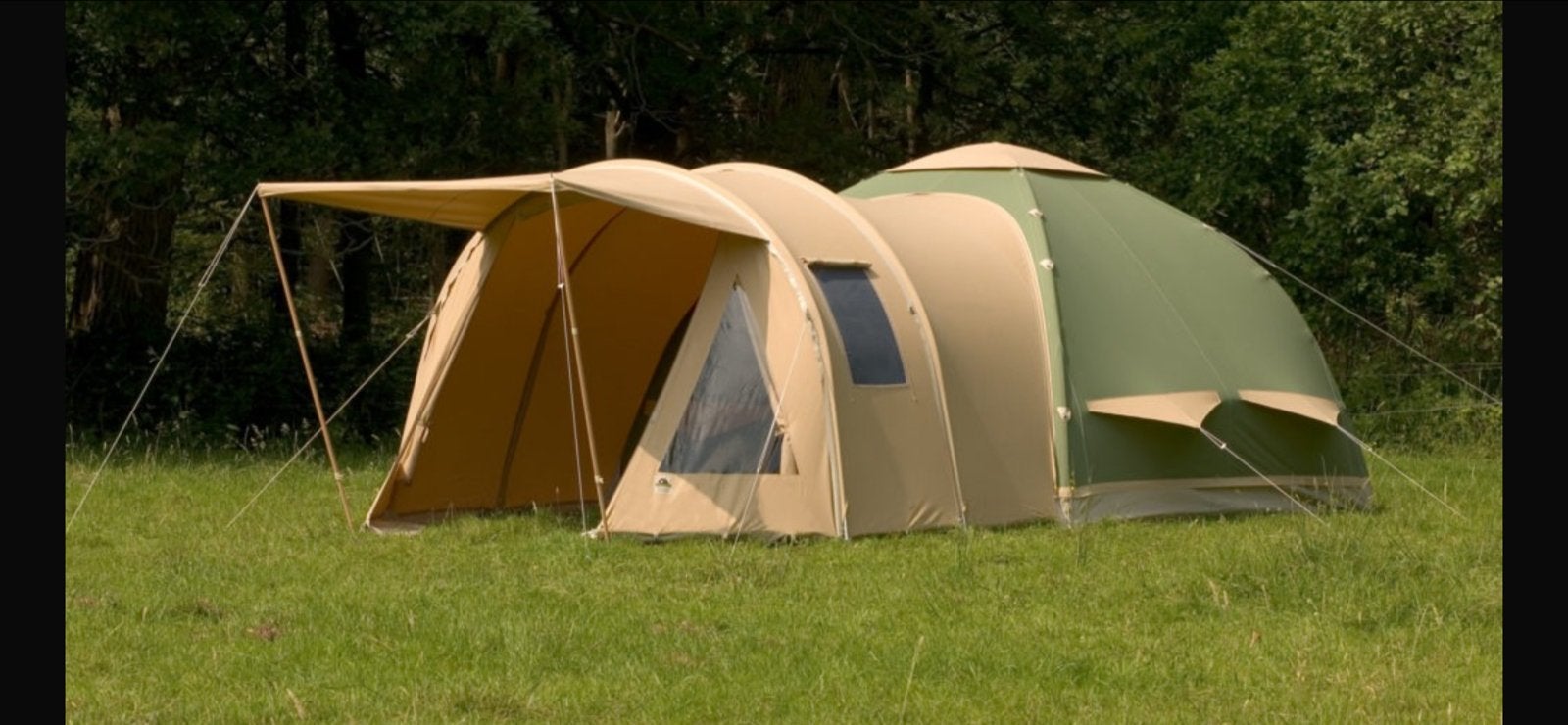 Opblaasbare Karsten tent 325x325 (evt. met aanhanger), Ophalen, Gebruikt, Tot en met 4