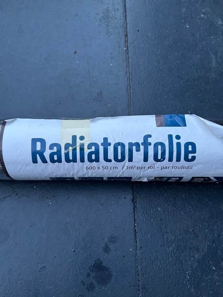 Radiatorfolie 600x50 cm - 3m² per rol, 30 tot 80 cm, Hoog rendement (Hr), Overige typen, Nieuw