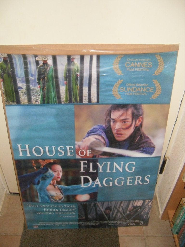 House of flying daggers Filmposter, Ophalen, Zo goed als nieuw, A1 t/m A3, Film en Tv