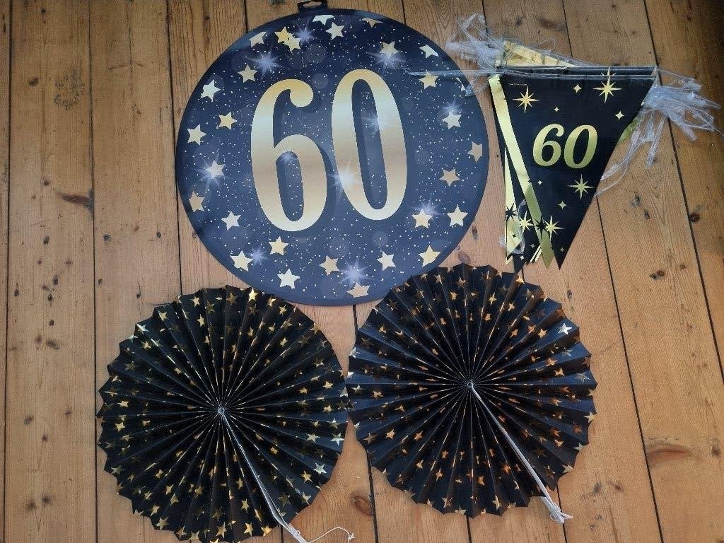 60 jaar versiering, Ophalen, Gebruikt, Versiering, Verjaardag