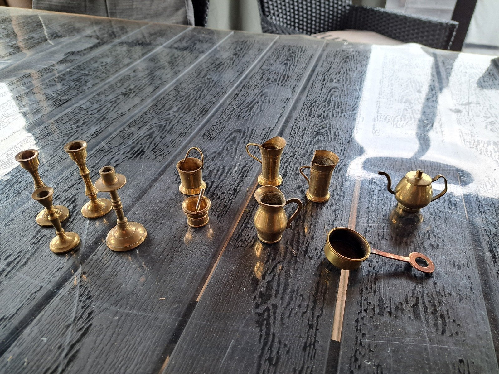letterbak messing miniaturen, Ophalen of Verzenden