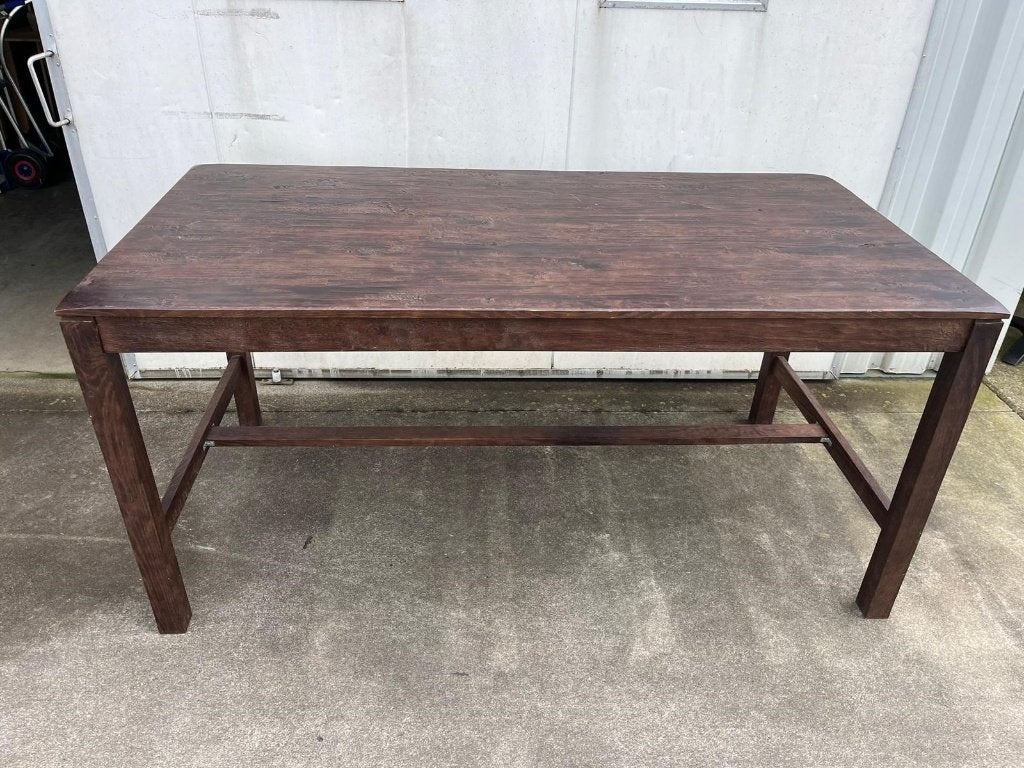 Luxe eikenhouten rustiek statafel 200x100 cm zo goed nieuw, Ophalen